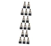 ibasenice 15pcs Pin Stomp Foot Metal Guitar Effects Pedal Box for Electric Guitar for Live Performance and Studio Recording