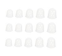 ibasenice 15pcs Silicone Finger Guards for Guitar Fingertip Protection, 5 Sizes (xxs, Xs, S, M, L) Suitable for Electric Guitar, Ukulele Practice Accessories