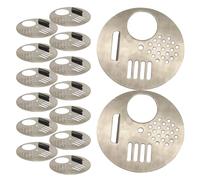 ibasenice 15pcs Stainless Steel Beehive Entrance Gates round Bee Nest Door Vents for Various Beehive Types in Living and Flat Areas Facilitates Hive Maintenance