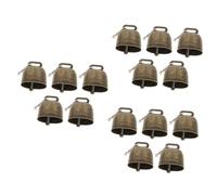 ibasenice 15pcs Vintage Bell for Dogs Handmade Cow Bell Collar Accessory Noise Maker Diy Craft Christmas Ornament