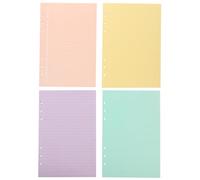 ibasenice 160 Sheets Planner Refill Paper Loose Leaf Notebook Replacement Inserts for Binders Notebook Lined Notepad Paper, Easy to Store and Bind, for School Season Decor