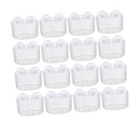 ibasenice 16Pcs Aquarium Feeding Cups for Fish Tanks Durable Red Worm Food Holders Easy to Clean and Store Suitable for Various Fish Tank