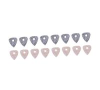 ibasenice 16pcs Felt Tetrachord Ukulele Pick Replacement Supply for Ukulele Plectrum Accessories Grey Felt Pick