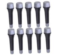 ibasenice 16pcs Simulation Microphone Realistic Prop Microphones for Stage Performances for Parties and Pretend Play