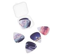 ibasenice 16pcs Triangular Guitar Picks Set Accessories for Ukulele Acoustic and Electric Guitars Enjoy Pain Playing Practical Design