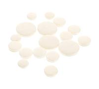 ibasenice 17pcs Clarinet Pads for Sound White and Light Yellow Cushions for Key Seals Suitable for e Flat Clarinet Easy to Install and Vibration