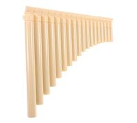 ibasenice 18-pipe Plastic Pan Flute for Beginners, Resin School Musical Instrument, Easy-to-learn Traditional Panpipe Kit for Boys and Girls and Educational Use