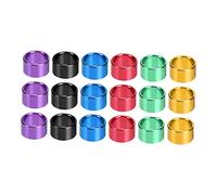 ibasenice 18pcs Bird Leg Bands for Pigeons and Poultry Easy to Use Reusable Foot Rings for Identifying Birds Aviaries and Farms Random Color