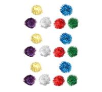 ibasenice 18Pcs Cat Balls Glitter Tinsel Balls for Interactive Play Engaging Cat to Reduce Furniture Scratching and Alleviate Separation Anxiety