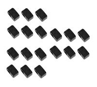 ibasenice 18pcs Electric Guitar Bridge Saddle Insert Blocks String Clamps for Tremolo Bridge Convenient Guitar Accessories Black