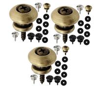 ibasenice 18pcs Guitar Strap Buttons Slip Lock Buckles for Electric Acoustic Bass Easy Installation Secure Fit Compatible Standard Guitar Straps
