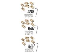 ibasenice 18pcs Replacement Bridge Saddles for Electric Guitar Finish Tremolo Bridge Saddle Kit Screws Springs for Locked String