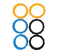 ibasenice 18pcs Silicone Microphone Protection Rings Mic Shockproof Ring Wireless Mic Rolling Holder for Karaoke Slip Design for Stage Performance
