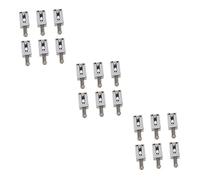 ibasenice 18pcs Silver Electric Guitar Bridge Saddles Hard Replacement Parts Compatible Standard Tremolo Systems for Guitarists