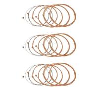 ibasenice 18pcs Steel Guitar Strings Set Assorted to Compatible String Acoustic Guitar for Beginners and Performers Rich Tone Jazz