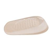 ibasenice 1cm Height Increasing Half Insoles Gel and Lint Material, Forefoot Cushion for Buffering and Minimizing Space Between Foot and Shoe, Comfortable Invisible Shoe Pads for Daily Wear