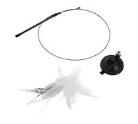 ibasenice 1Pc Bell Cat Teaser Stick Interactive Pet Teasing for Cats Lightweight and Portable Long Rod Plaything for Indoor Fun and Exercise