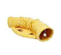 ibasenice 1pc Foldable Cat Tunnel Durable Cat Play Tunnel for Fun and Comfort for Daily Entertainment Soft Canvas Design