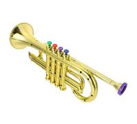 ibasenice 1Pc Four Tone Trumpet Model for Reusable Stage Performance Prop for Birthday Parties Fun Activities Music Learning and Creative Play