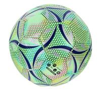 ibasenice 1Pc Glowing Reflective Soccer Fluorescent Training Football Durable PU Material for Play Cool Design for Adults for Soccer Practice