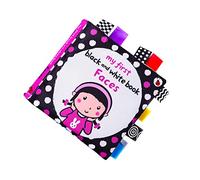 ibasenice 1pc High Contrast Black White Cloth Book for Boy Girl Visual Stimulation Chewing Cloth Book Early Educational Toy for Boy Girl Toddlers for Face Cognition