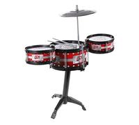 ibasenice 1Pc Mini Percussion Red Mini Drum Kit for Music Education Smooth Edges Safe Material for Early Learning and Development Drums Included