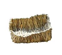 ibasenice 1Pc Natural Woven Grass Nest for Pets Cozy Sleeping Bed for Rabbits Guinea Pigs and Chinchillas Safe Nibble Friendly Design for Comfortable Rest and Private Space