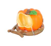 ibasenice 1PC Parrot Feeding Box Pumpkin Shape Bird Feeder Easy Install Clean for Bird Cage Supply Multi Function Food Water Container Convenient Feeding Accessories