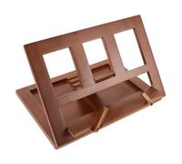 ibasenice 1pcs Portable Bamboo Music Stand and Book Holder for Sheet Music Textbooks and Recipes Compact Removable Design for Musicians and Readers for Home Studio and Classroom Use