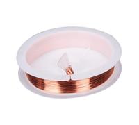 ibasenice 1roll Multi-function Portable Copper Wire for Crafts for Musical Instruments Jewelry Making Flexible Convenient