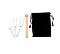 ibasenice 1set Aluminum Alloy Tuning Forks with Hammer for Sound Therapy Music and Meditation Includes Tuning Forks Hammer and Storage Bag for Vibrational Healing