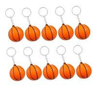ibasenice 1set Basketball Keychain Creative Souvenir Pendants for Players Athletes and Boys Decor for Bags Phones and Keys Orange 10pcs