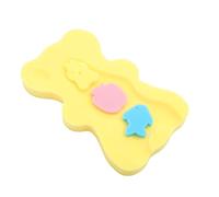 ibasenice 1set Bath Sponge Extra Slip Bath Mat Soft Sponge Pad Born Essentials Cartoon Bear Shape