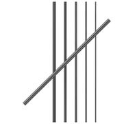ibasenice 1set Cm Solid Carbon Fiber Fishing Rod Repair Insert for Broken Fishing Pole Section, Black Rod Reinforcement Stick Preserves Original Bending Curve and Bears Strong Impacts, 6pcs