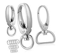 ibasenice 1Set Dog Tag Clips with Matching Rings Easy Installation for Dog and Cat Collars Includes Clips and Rings for Secure Pet Id Tag Attachment
