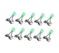 ibasenice 1set Fishing Rod Alarm Bells Lightweight Fishing Alert Bells for Easy Detection of Fish Bites for Beginners and Enthusiasts Compact and Portable 10pcs