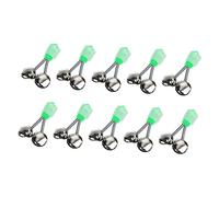 ibasenice 1set Fishing Rod Bells Fishing Alarm System Easy Secure Thread Design Tackle 12pcs