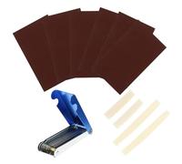 ibasenice 1set Guitar Nut File and Bridge Saddle Tool Kit Luthier Files Sandpaper for Guitar Ukulele and Bass Maintenance and Repair