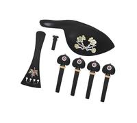 ibasenice 1set Handmade Carved Violin Accessory Tuning Peg Tailpiece and Repair Parts for Instrument Upgrade and Restoration Sound Quality Easy Installation Unique Design