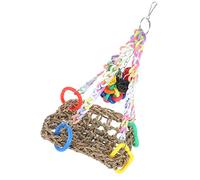 ibasenice 1Set Hanging Bird Perch Creative Decorative Swing for Parakeet Pets Sturdy Design for Birdcage Decoration Play Durable Summer Accessory