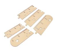 ibasenice 1set Height Growth Ruler Wooden Growth Chart for Boys and Girls Easy Installation Non-Perforated Design Accurate Measurement for Rooms for Photography and Memory Keeping