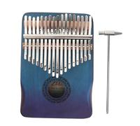 ibasenice 1set Key Thumb Piano Kalimba for Beginners Portable Musical Instrument Gradient Blue Finish for Boys and Girls and Adults to Create Beautiful Music Anytime