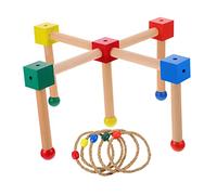 ibasenice 1Set Outdoor Ring Toss Game Interactive Quoits for Boys and Design Durable Material Enhances Coordination Skills for Fun Garden Play