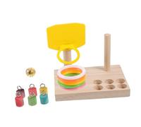 ibasenice 1Set Parrot Engaging Bird Training with Basketball Ring for Cockatiels and Parakeets Safe Durable and Fun to Alleviate Boredom and