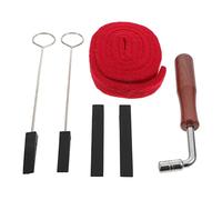 ibasenice 1set Professional Piano Tuning Tool Kit Includes Mutes Wrench Essential Piano Accessories for Repairing Maintenance Durable High-end Materials for Musicians