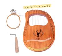 ibasenice 1set String Lyre Harp Solid Musical Instrument Bright Melodious Sounds for Beginners and Music Enthusiasts Portable Design for and Relaxation