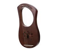 ibasenice 1set String Wooden Lyre Harp Portable Retro Musical Instrument for Music for Cultivating Interests and Creating Melodious Sounds for