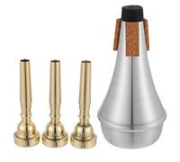 ibasenice 1set Trumpet Mute Musicians Mute Kit for Trumpet Players Smooth Wear-resistant Accessories for Concerts and Gatherings