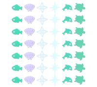 ibasenice 2 Bags Loose Sequins Turtles Dolphins Shells Ultra-Thin PVC Decorative Versatile Use Assorted Color Sea Style Craft Sequins for DIY Projects