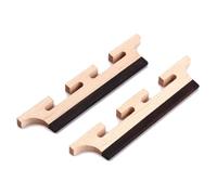 ibasenice 2 Pack Banjo Bridge Compensated 5 Strings for Ukulele Guitar Maple Base